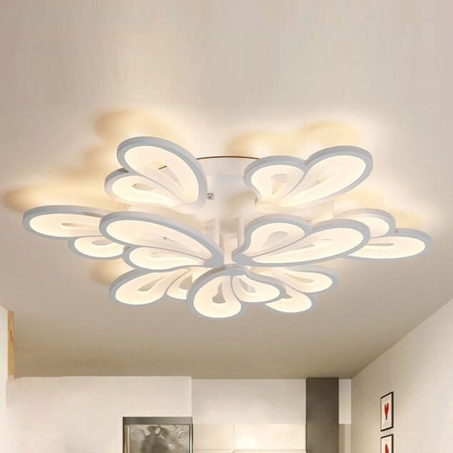 Đèn ốp trần MOV30 hợp kim sơn trắng, Ø80cm