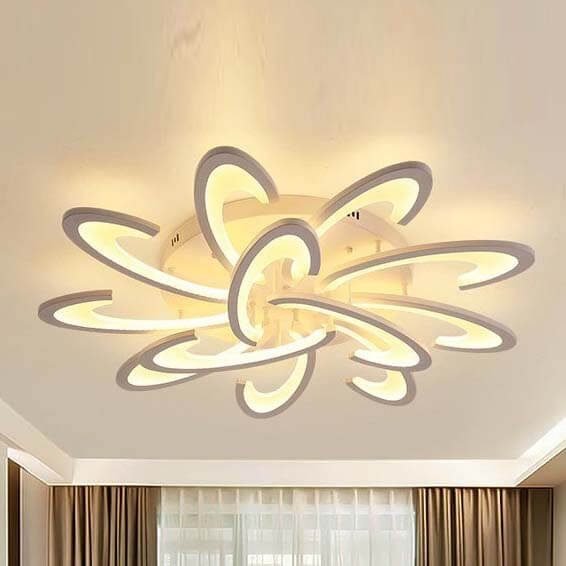 Đèn ốp trần MOV40 hợp kim sơn trắng, Ø95cm x cao 15cm
