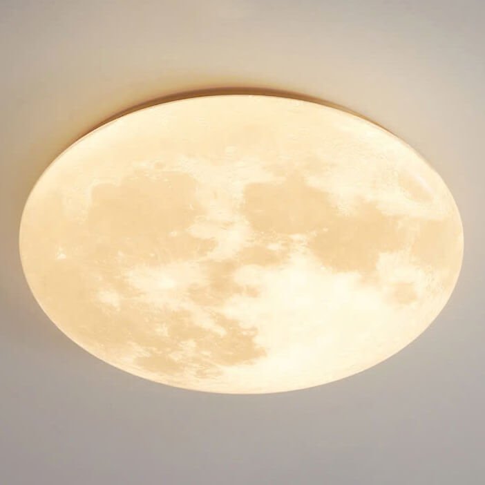 Đèn ốp trần MOV63 nhựa mô phỏng mặt trắng, Ø60cm