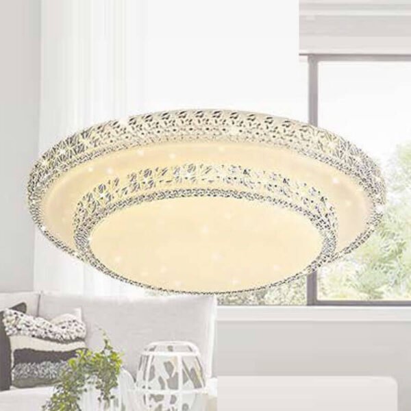 Đèn ốp trần MOX16 mica, Ø50cm