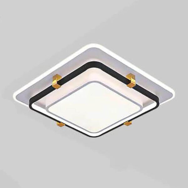 Đèn ốp trần MOX22 hợp kim sơn đen, trắng, vàng, Ø50cm