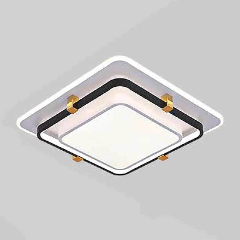 Đèn ốp trần MOX22 hợp kim sơn đen, trắng, vàng, Ø50cm
