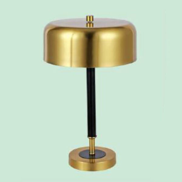 Đèn bàn NR23 hợp kim mạ vàng, sơn đen, Ø26cm x cao 47cm