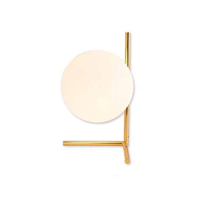 Đèn ngủ để bàn hợp kim dày bóng thủy tinh NX04 Ø20cm x cao 31cm