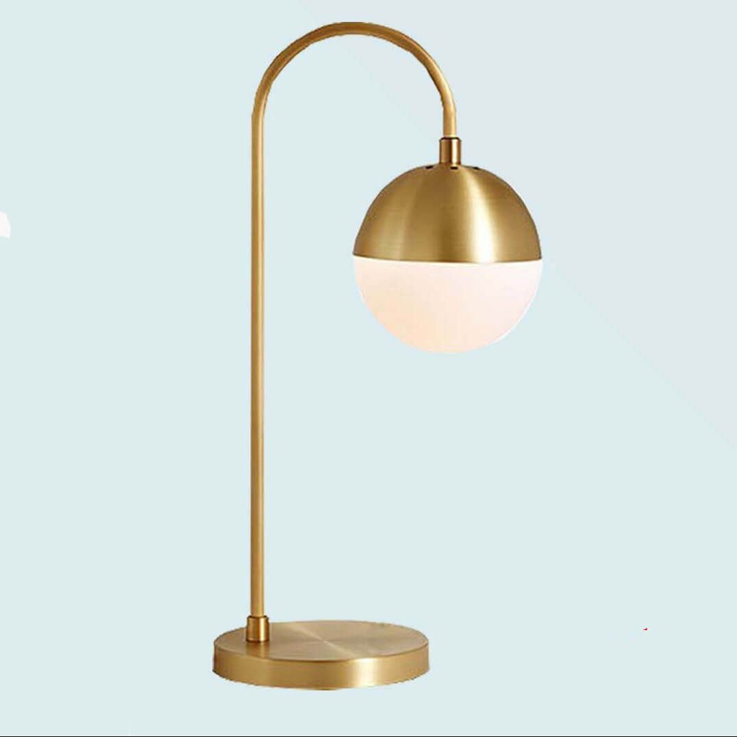 Đèn ngủ để bàn hợp kim mạ vàng bóng thủy tinh NX08 dài 23cm x cao 51cm