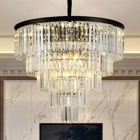 Đèn thả phòng khách pha lê PLK22 Ø60cm x cao 70cm