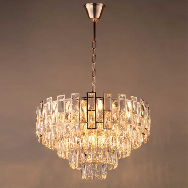 Đèn thả phòng khách pha lê PLK27 Ø60cm