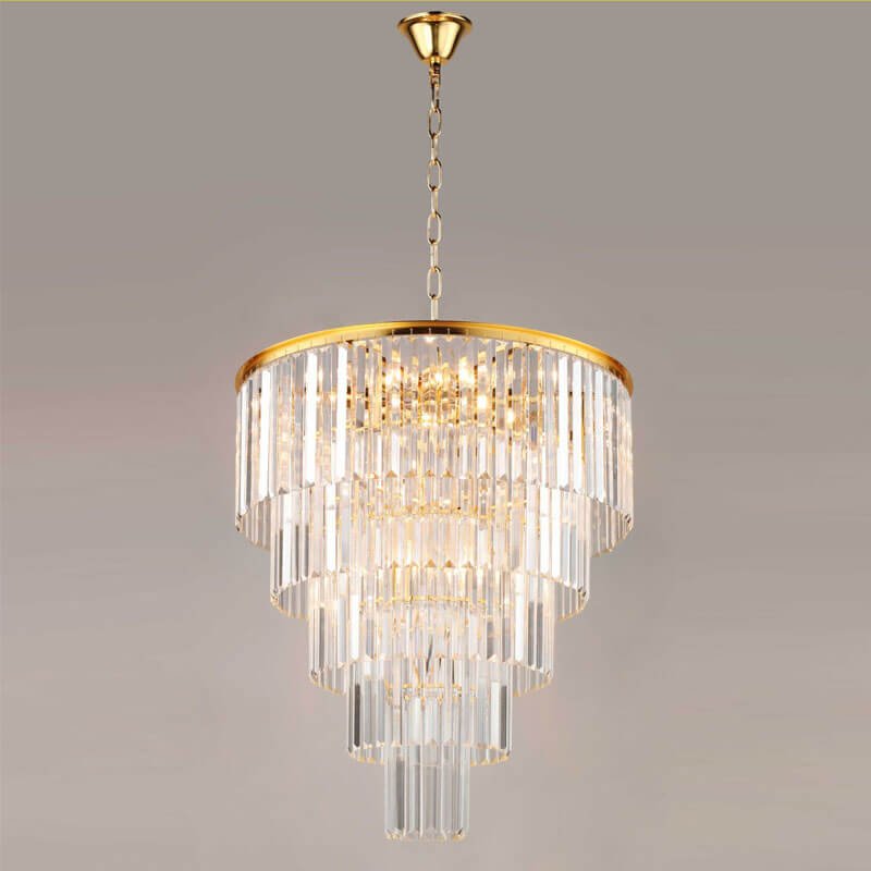 Đèn thả phòng khách pha lê PLK33 Ø60cm x cao 70cm