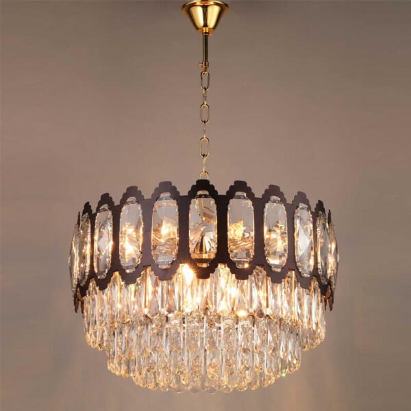 Đèn thả phòng khách pha lê PLK34 Ø50cm