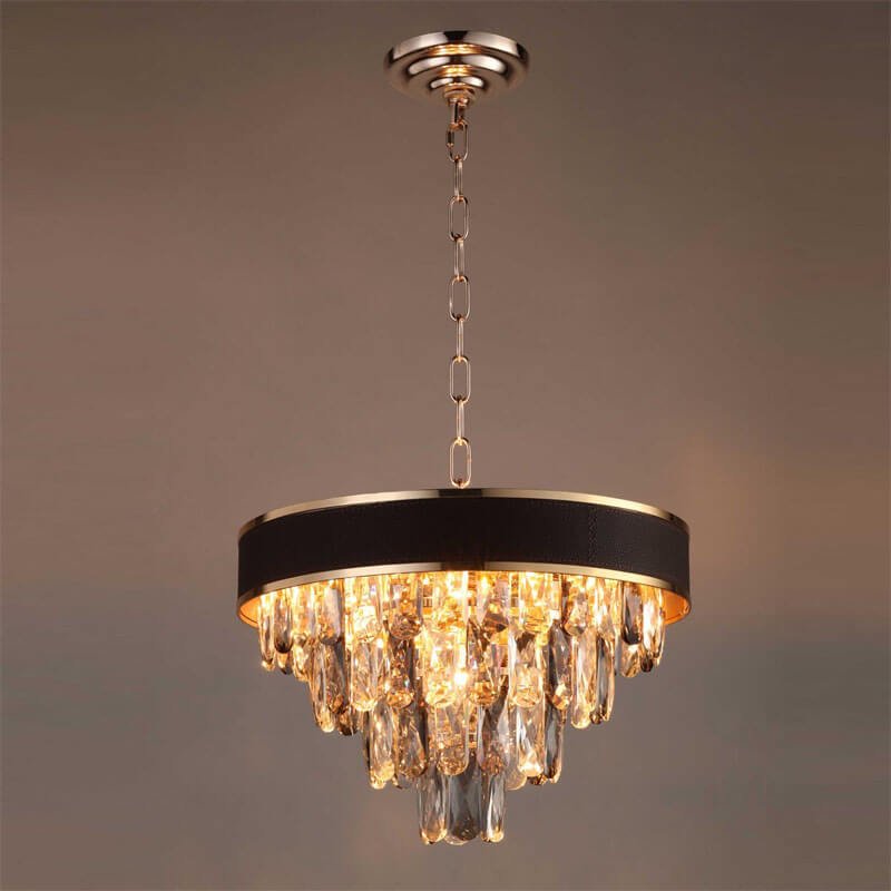 Đèn thả phòng khách pha lê PLK40 Ø40cm x cao 27cm