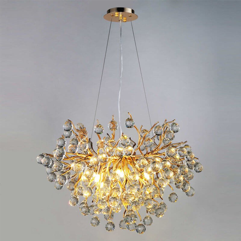 Đèn thả phòng khách pha lê PLK41 Ø60cm x cao 150cm