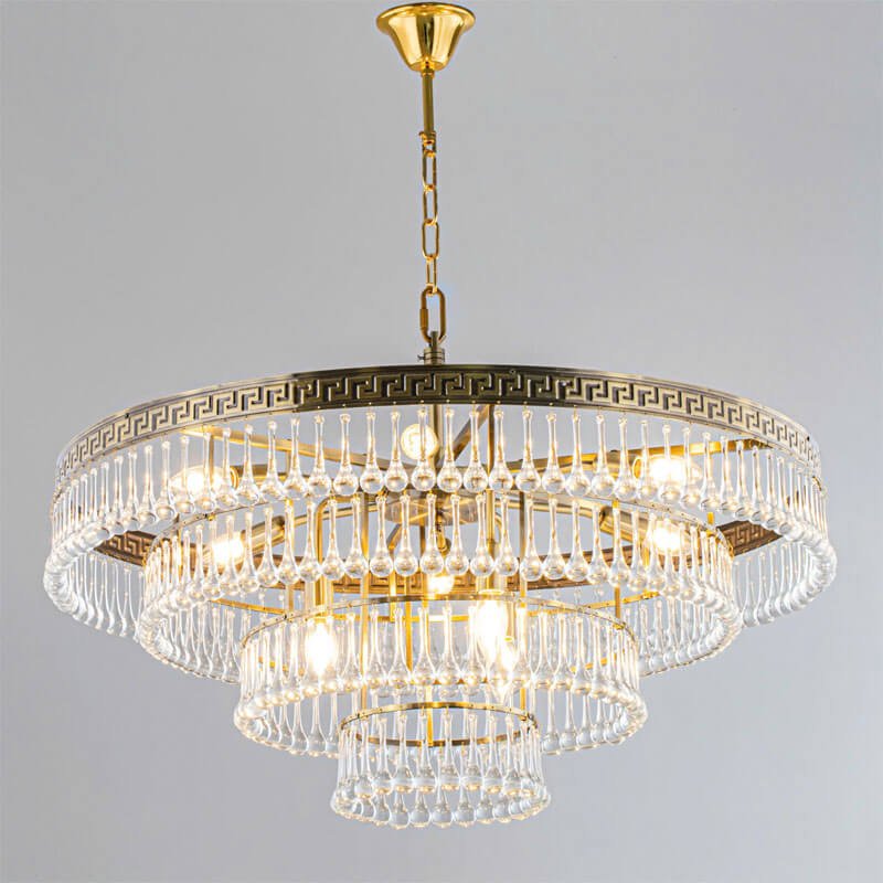 Đèn thả đồng PLK70 Ø80cm