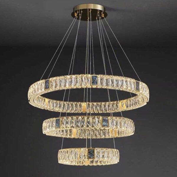 Đèn thả vòng tròn PLK77 Ø40cm + Ø60cm + Ø80cm