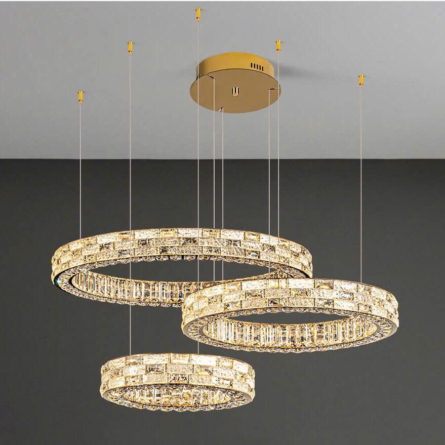 Đèn thả vòng tròn PLK82 Ø40cm + Ø60cm + Ø80cm