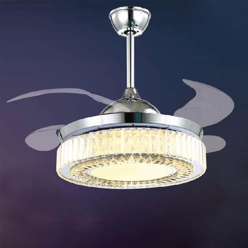 Quạt trần đèn giấu cánh QDR07