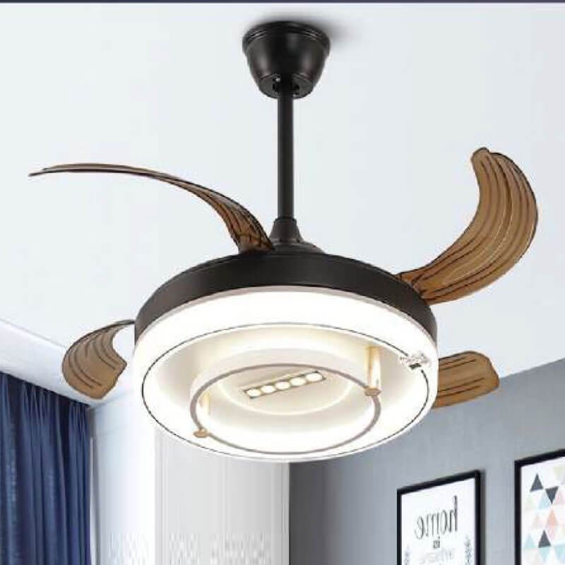 Quạt trần đèn cánh xếp QDR51