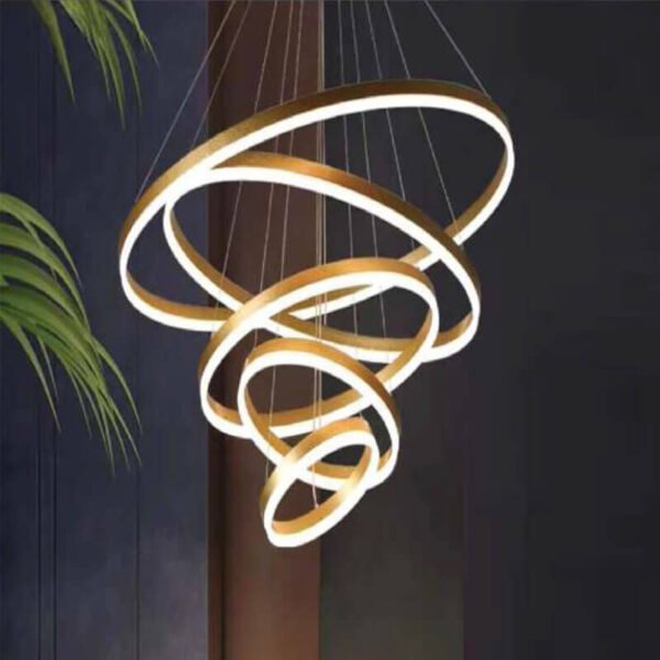 Đèn thả thông tầng TRN25 5 vòng Ø20-100cm, cao 3m