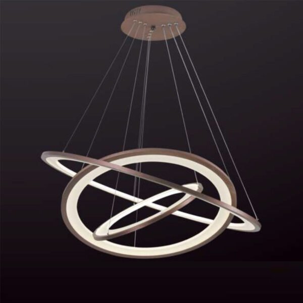 Đèn thả trần vòng tròn TRN27 3 vòng Ø40-80cm, cao 1,2m