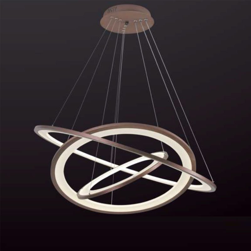 Đèn thả trần vòng tròn TRN27 3 vòng Ø40-80cm, cao 1,2m