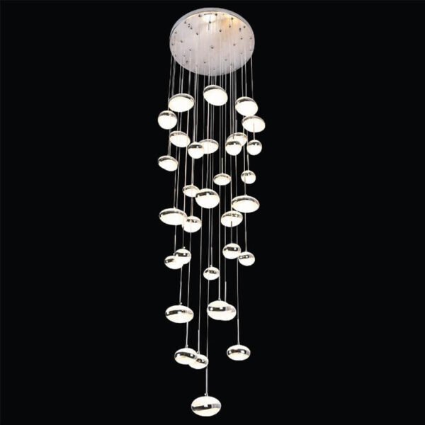 Đèn thả thông tầng TTR05 Ø50cm x cao 2,5m, LED 3000K