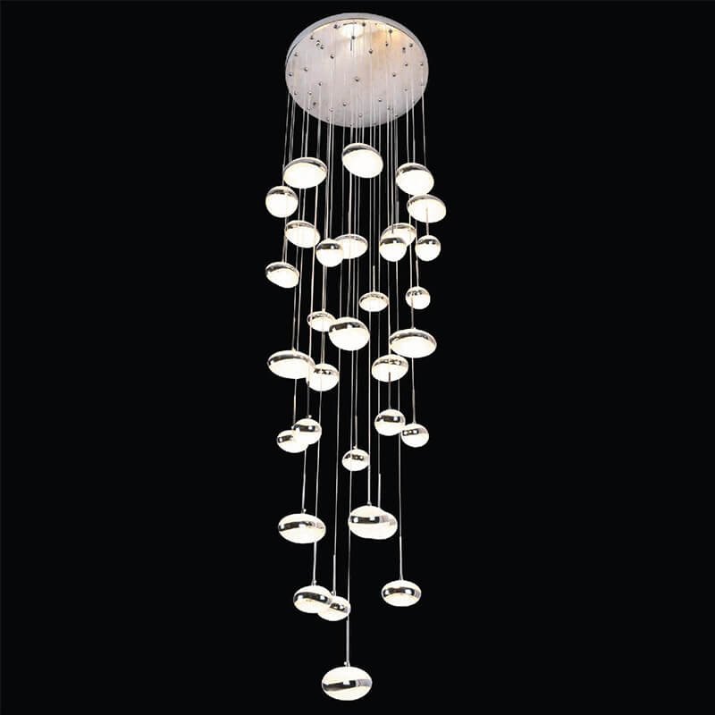 Đèn thả thông tầng TTR05 Ø50cm x cao 2,5m, LED 3000K