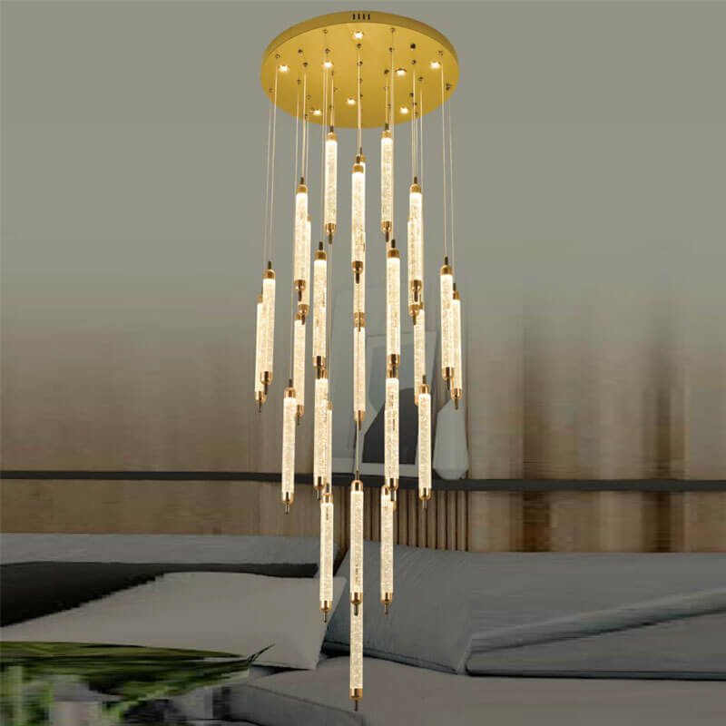 Đèn thả thông tầng TTR11 Ø65cm x cao 2,5m, LED 3 chế độ sáng