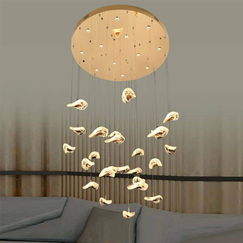 Đèn thả thông tầng TTR12 Ø1m x cao 2,5m, LED 3 chế độ sáng