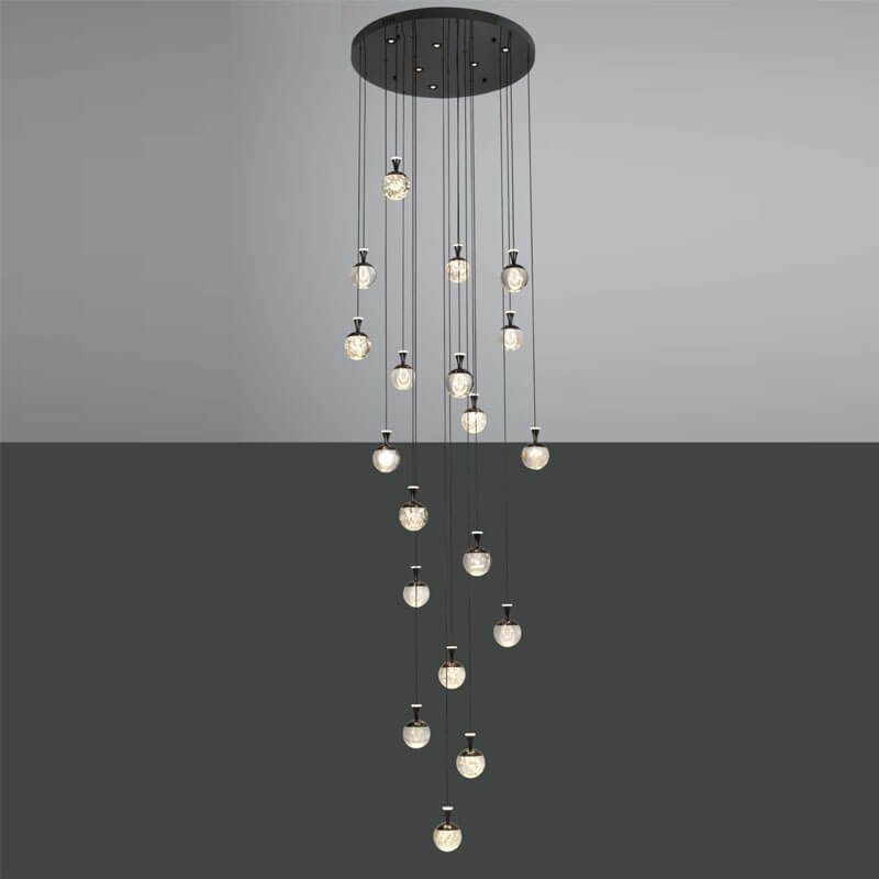 Đèn thả thông tầng TTR13 Ø70cm x cao 2,5m, LED 3 chế độ sáng
