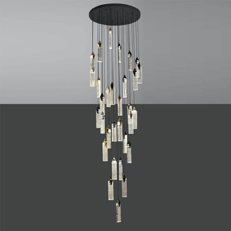Đèn thả thông tầng TTR14 Ø60cm x cao 2,5m, LED 3 chế độ sáng