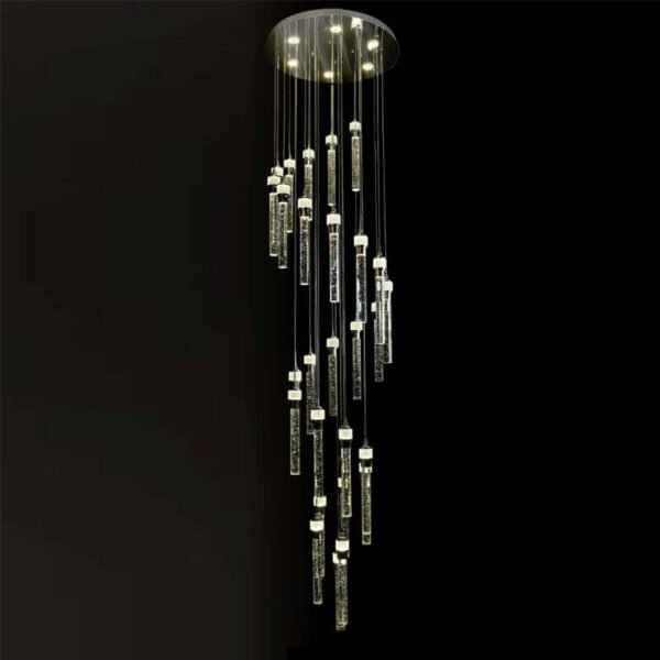 Đèn thả thông tầng TTR17 Ø50cm x cao 2,5m, LED 3 chế độ sáng
