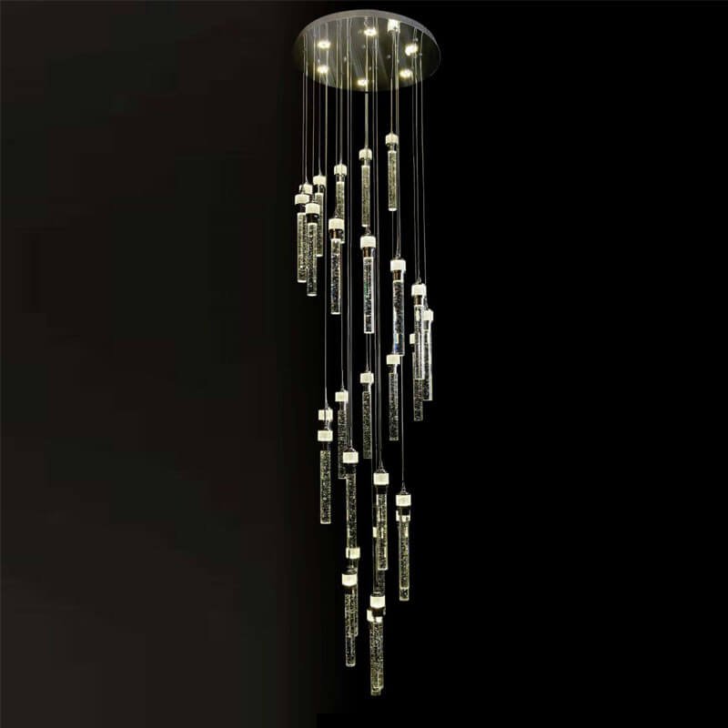 Đèn thả thông tầng TTR17 Ø50cm x cao 2,5m, LED 3 chế độ sáng