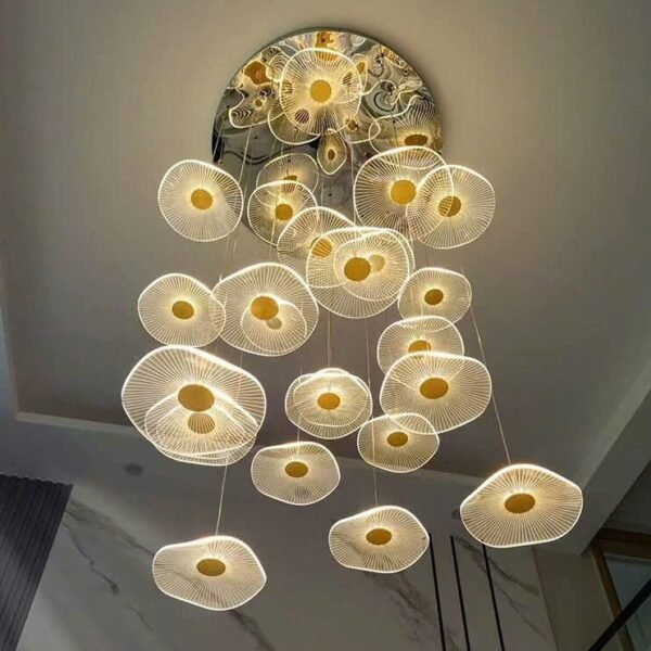 Đèn thả thông tầng TTV08 LED 3 chế độ sáng trắng, vàng, trung tính