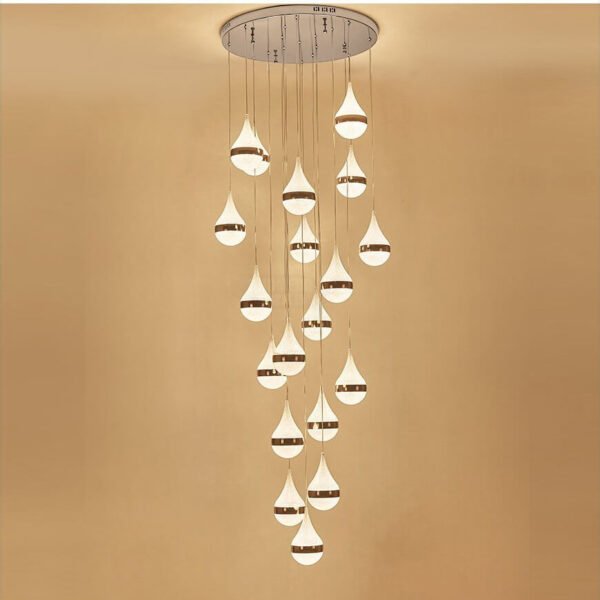 Đèn thả thông tầng TTV12 Ø60cm x cao 2,5m, LED 3 chế độ sáng