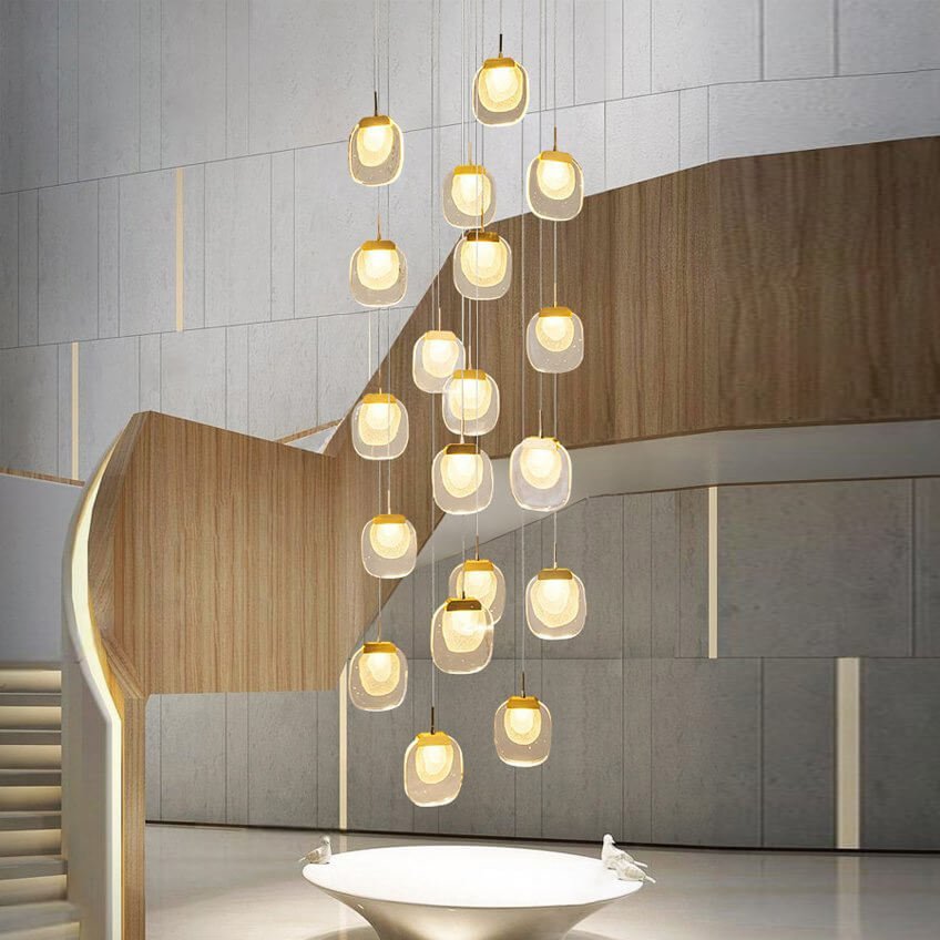 Đèn thả thông tầng TTV26 LED 3 chế độ ánh sáng vàng ấm