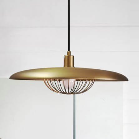 Đèn thả bàn ăn hợp kim sơn vàng Ø35cm cao 30cm TVN179