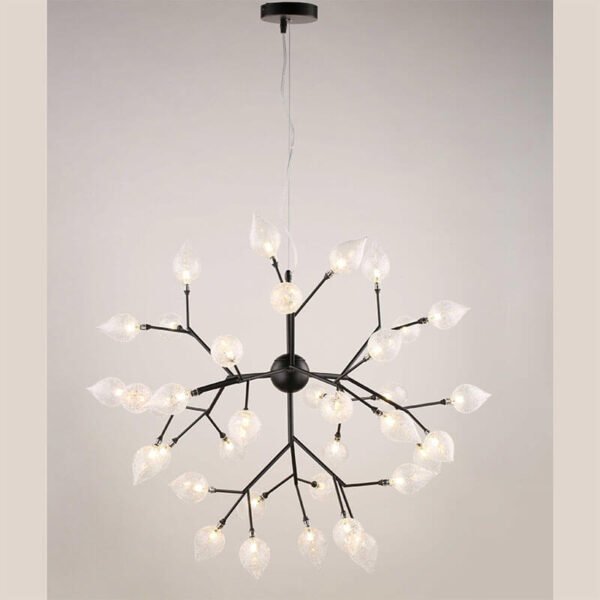 Đèn thả phòng khách hợp kim bóng thủy tinh Ø75cm cao 80cm TVN219