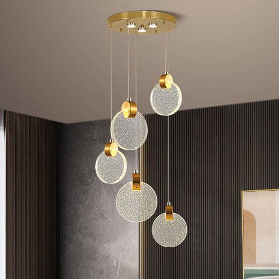 Đèn thả bàn ăn pha lê cao cấp TVN399 Ø12cm 3 bóng