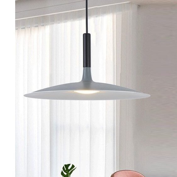 Đèn thả bàn ăn TVN641 hợp kim sơn xám đen Ø36cm