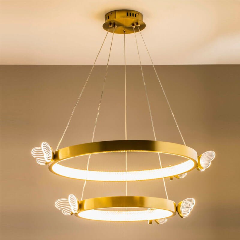 Đèn thả vòng tròn TVN807 Ø40cm + 60cm