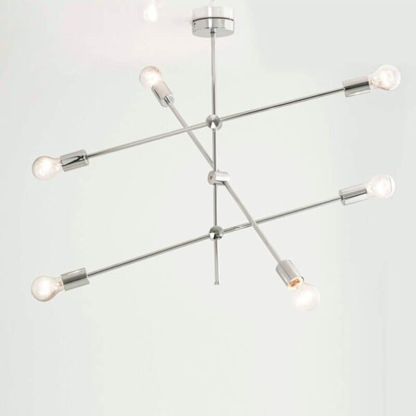 Đèn thả bàn ăn TVN815 hợp kim xi crôm Ø70cm x cao 75cm