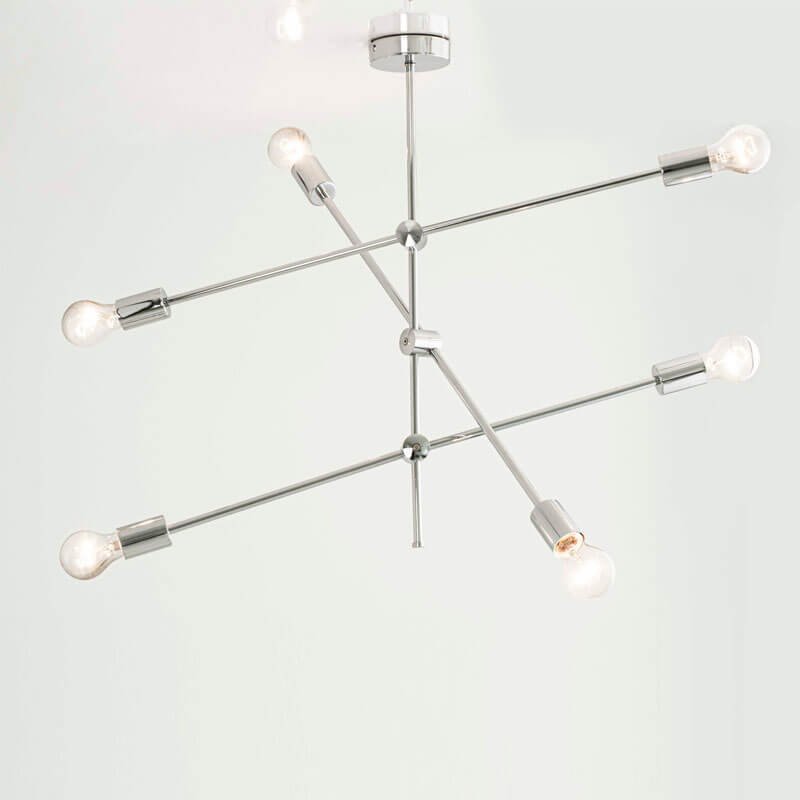 Đèn thả bàn ăn TVN815 hợp kim xi crôm Ø70cm x cao 75cm