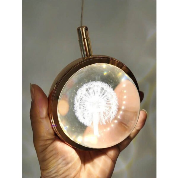 Đèn thả phòng ngủ TVN934 hợp kim mạ vàng pha lê bồ công anh dài 10cm x rộng 12cm