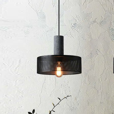 Đèn thả bàn ăn TVN942 hợp kim sơn đen Ø20cm x cao 25cm