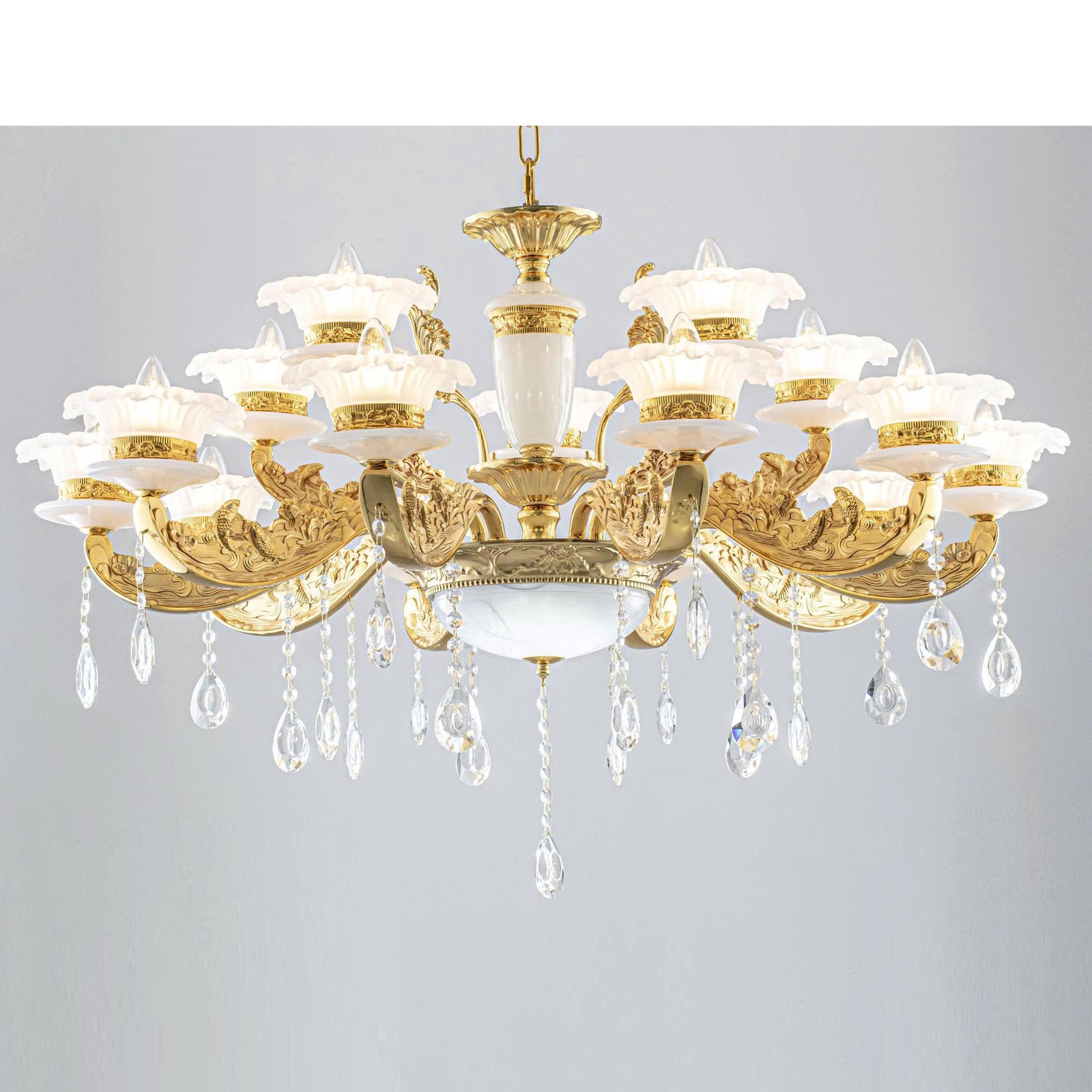 Đèn ốp trần phòng thờ TVN963 Ø98cm x cao 70cm