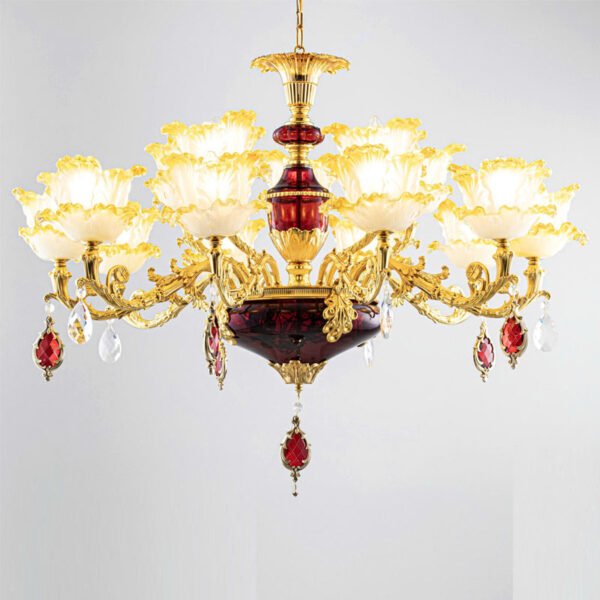 Đèn ốp trần phòng thờ TVN972 Ø90cm x cao 100cm