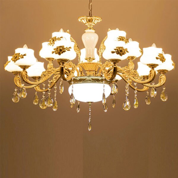 Đèn ốp trần phòng thờ TVN974 Ø90cm x cao 85cm