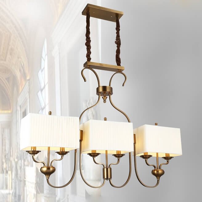 Đèn thả bàn ăn cổ điển TVX08 dài 114cm x rộng 27cm x cao 86cm