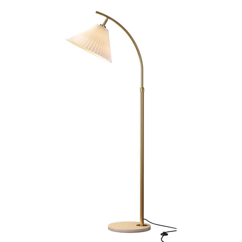 Đèn cây phòng khách TXC10 chao đen, cao 160cm