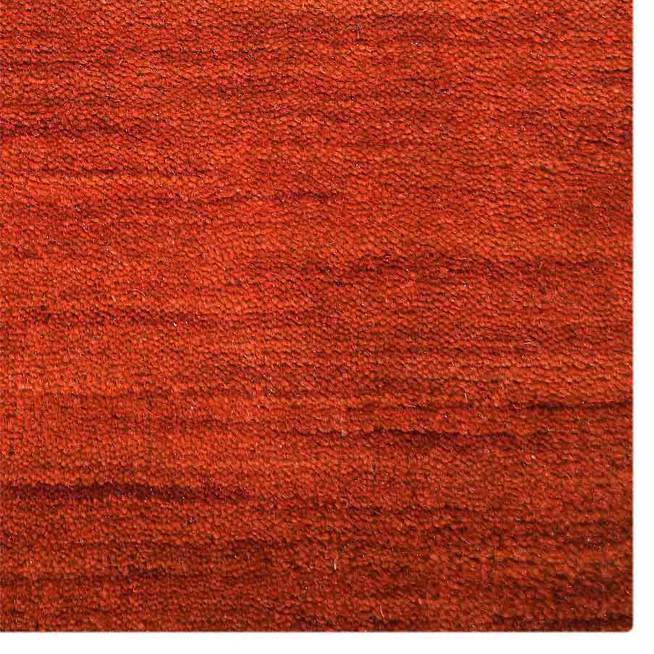 Thảm len dệt thắt tay Rugsotic Carpets màu trơn đỏ nhạt - Ảnh 4
