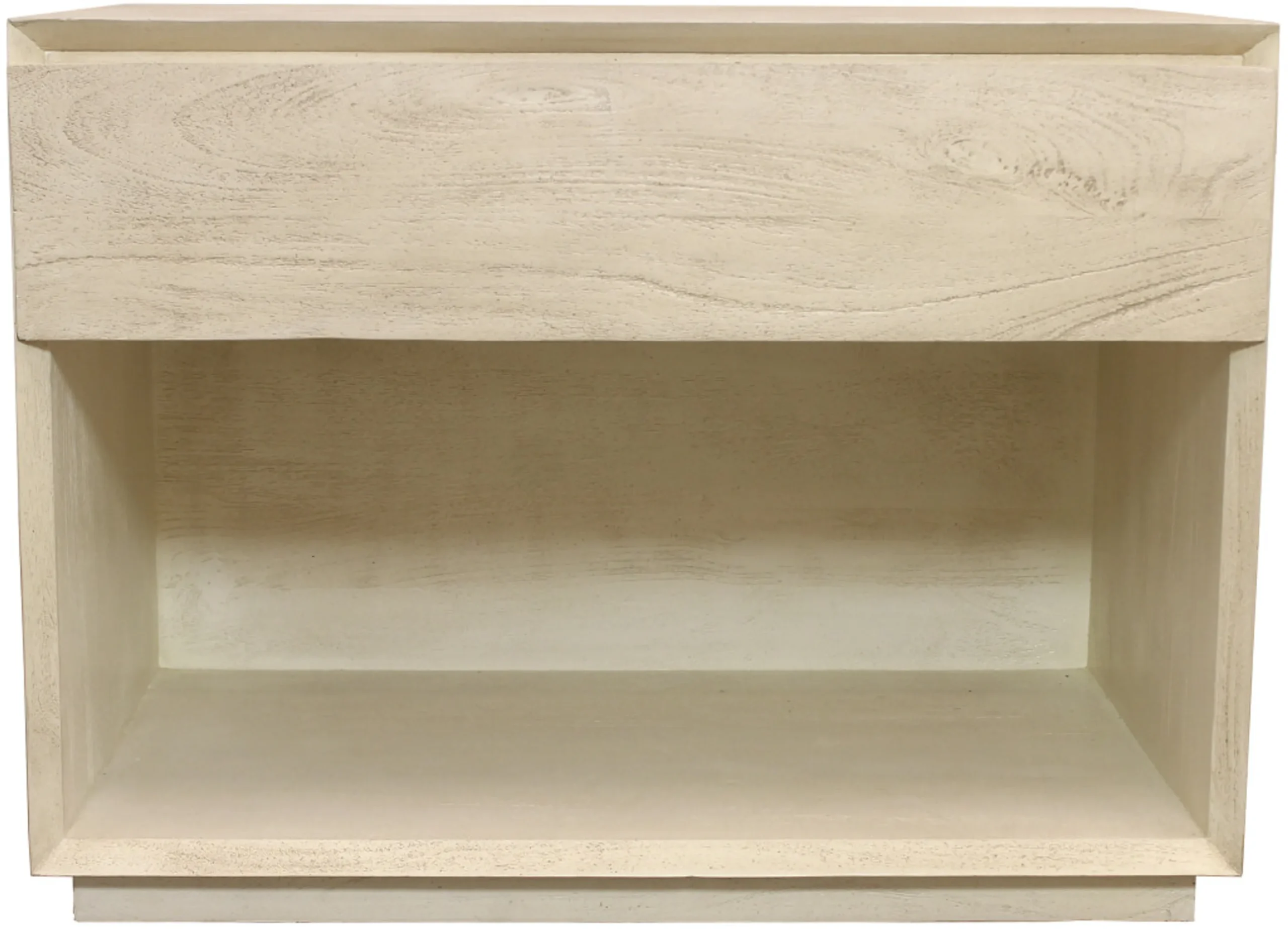 Tủ đầu giường gỗ tự nhiên 1 ngăn kéo màu gỗ mộc 61cm - Ảnh 2